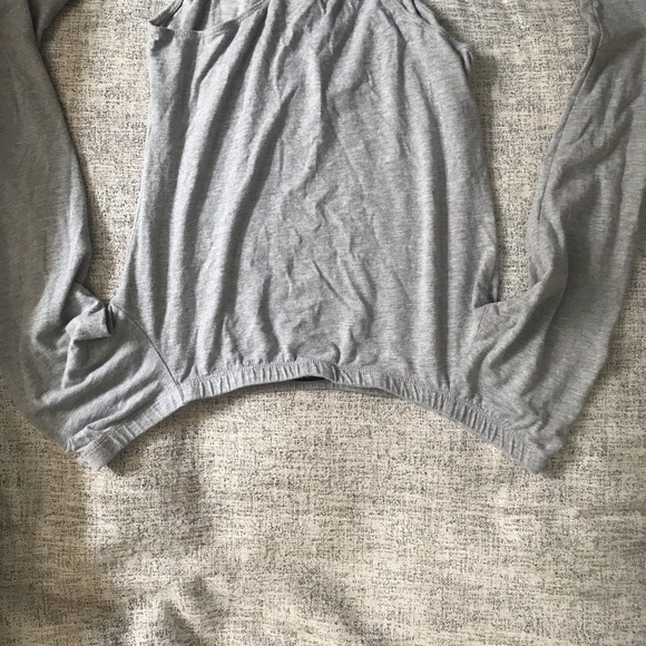 Fashion Nova Off Shoulder Heather Grey Bodysuit. - Picture 8 of 10